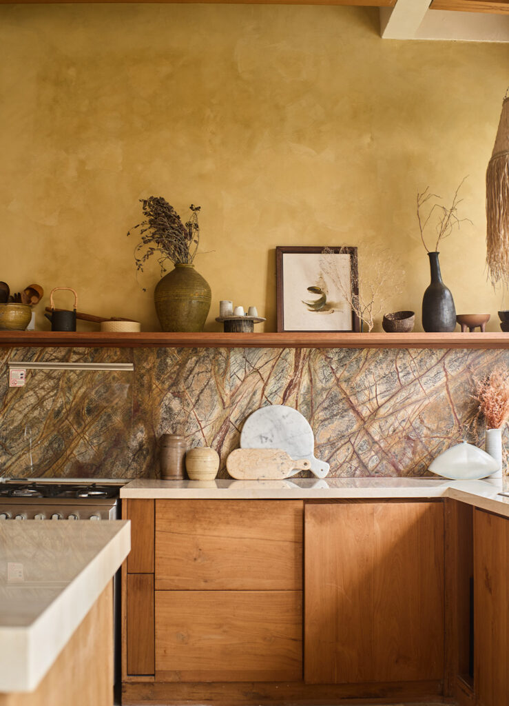 Minimal microcement wall finish for Bali interiors