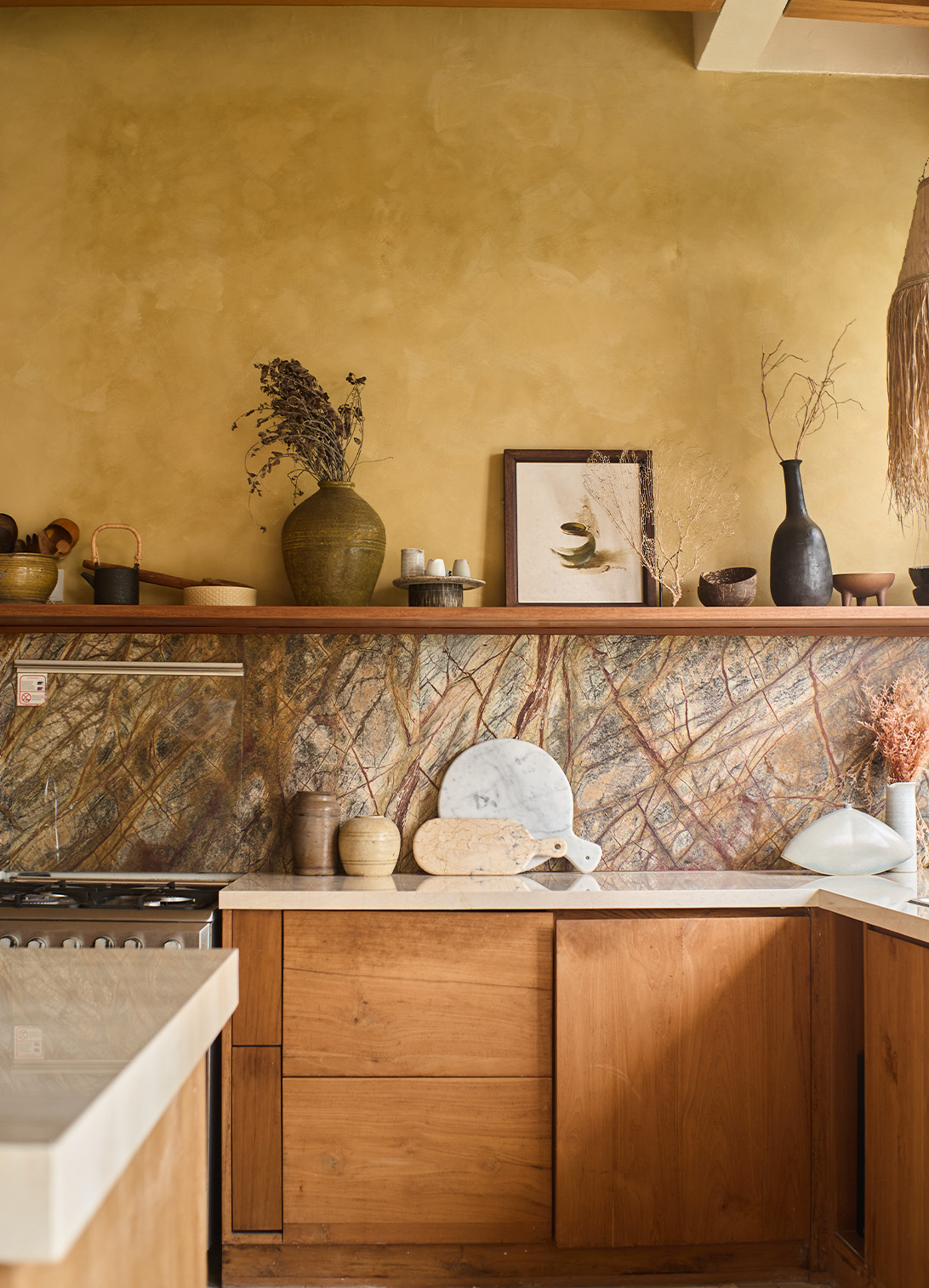 Minimal microcement wall finish for Bali interiors