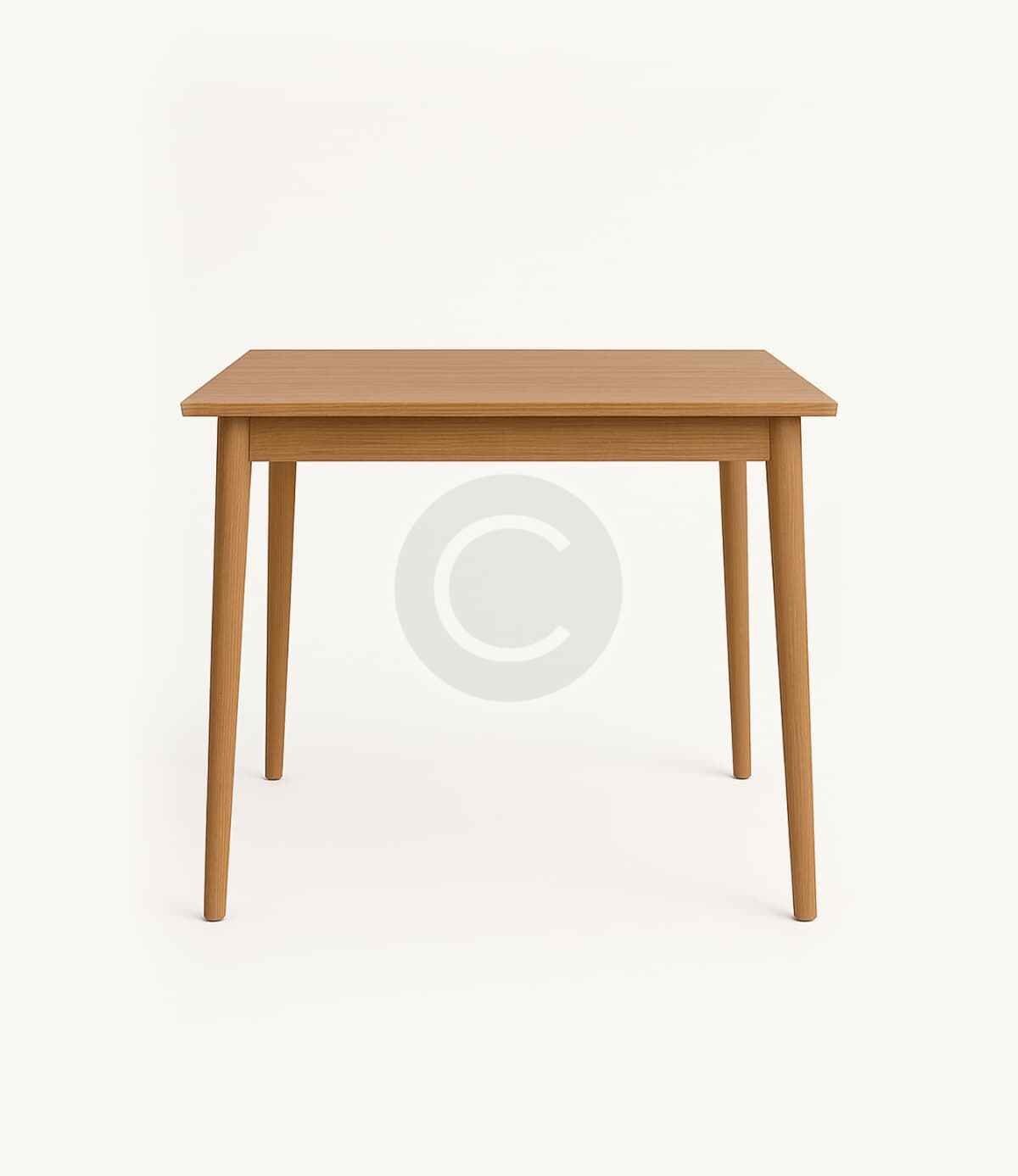 Rectangular oak table